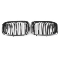 Grille de pare-chocs avant en fibre de carbone à double lamelles G01 G02 de haute qualité pour BMW X3 X4 G01 G02 2018-2021