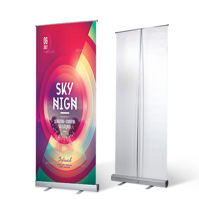 Рулонный стенд для баннера, рулонный портативный движущийся дисплей, печатный алюминиевый Высококачественный наружный выставочный дисплей