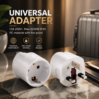 Adaptateur universel Selamp 13A 250V 3250W, prise de voyage, convertisseur de prise, IP20, PC ignifuge, EU/UK/US/AU, maison, bureau, voyage, CE, 2 ans