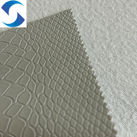Tissu en cuir synthétique PVC de qualité supérieure à motif crocodile avec texture peau de crocodile pour usage décoratif