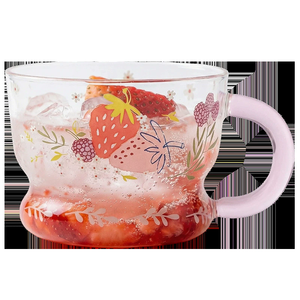 <span class=keywords><strong>Tasse</strong></span> <span class=keywords><strong>à</strong></span> <span class=keywords><strong>café</strong></span> en verre borosilicate <span class=keywords><strong>à</strong></span> motif de fruits original avec poignée, résistante <span class=keywords><strong>à</strong></span> la chaleur, pour la maison et le bureau - Product Image 2