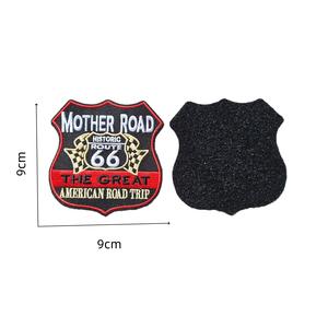 Patchs écologiques populaires Route 66 pour broderie sur toile, avec fermeture auto-agrippante, pour vêtements et sacs - Product Image 4