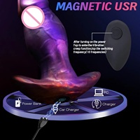 Dildo anal vibrant de 6 pouces, 10 modes de stimulation, en silicone souple, résistant à l'eau, sensation de toucher réel, rechargeable, forme extraterrestre