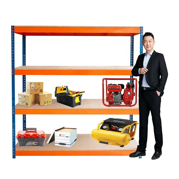 Industrial Garage Adjustable Steel Rack Shelves Racking Stackable Warehouse Storage Rack Shelf Warehouse Heavy Duty 500kg