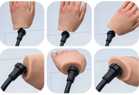 Main d'entraînement réaliste en silicone pour la pratique du maquillage et de la manucure 2024