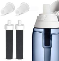 Certification NSF 401 Lot de 2 filtres pour bouteilles d'eau compatibles avec la purification extérieure Pièces de rechange pour bouteilles d'eau