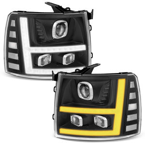 Vente directe d'usine Phare LED complet pour Chevrolet <span class=keywords><strong>Silverado</strong></span> 1500 / 2500HD / 3500HD 2007-2013 Phares automobiles LED - Product Image 1