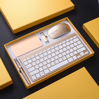 Coffret Cadeau Promotionnel d'Entreprise 4-en-1 : Souris Sans Fil, Clavier, Clé USB et Stylo – Personnalisable en Plusieurs Langues avec Logo – Vente en Gros Usine