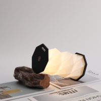 Lampe pliable LED moderne en forme de diamant, veilleuse, cadeaux d'entreprise, cadeau personnalisé pour bibliothèque, bar, café