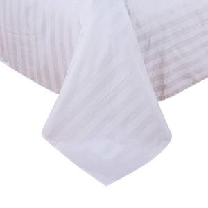 Parure <span class=keywords><strong>de</strong></span> lit <span class=keywords><strong>d</strong></span>'hôtel pour maison <span class=keywords><strong>d</strong></span>'hôtes, rayures satinées haute densité, housse <span class=keywords><strong>de</strong></span> <span class=keywords><strong>couette</strong></span> 4 pièces en pur coton blanc pur, satin <span class=keywords><strong>de</strong></span> qualité supérieure, directement <span class=keywords><strong>de</strong></span> l'usine - Product Image 5