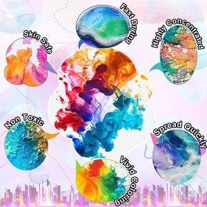 หมึกแอลกอฮอล์เข้มข้นสูงสำหรับงานเรซิ่น 30 สี สำหรับทำเครื่องประดับ ราคาโรงงาน รับผลิตตามสั่ง - Product Image 6