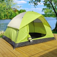 Tente de camping double couche pour 2 personnes, design imperméable et coupe-vent, randonnée et alpinisme