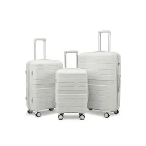 100% nuevas bolsas duraderas de Material PP para exteriores para embarque con bolsa de carrito TSA, maletas de mano, juego de equipaje, juego de equipaje de PP