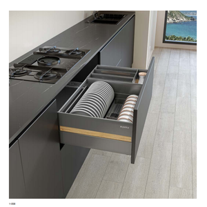 Gabinetes <span class=keywords><strong>de</strong></span> Cocina Duraderos Anti-Rayaduras, Muebles Modulares <span class=keywords><strong>de</strong></span> Diseño Personalizado con Piedra Sinterizada Premium y Correderas <span class=keywords><strong>de</strong></span> Cierre Suave - Product Image 5