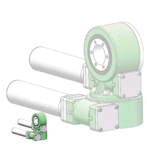 SDE3 +24V DC/12V DC Dual Axis Slew Drive With Motor For Solar Tracker System And For Solar Panels