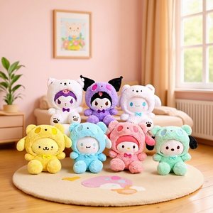 Fabrieksverkoop Anime Schattige Cartoon Kuromi Sanrioed Plushies Melodie Kat Kawaii Knuffels Speelgoed Klauwmachine Speelgoed Pluche Pop - Product Image 2