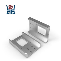 Support en aluminium usiné CNC sur mesure, anodisé naturel sablé, cadre de support pour équipement de test médical