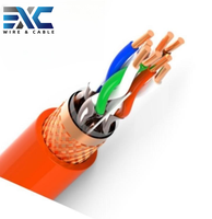 Kabel Ethernet Tembaga CAT8 EXC Indoor 1000ft Panjang Konduktor Strand Unshielded Twisted Pair (UTP) Konduktor Solid untuk Penggunaan Telekomunikasi