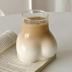 Nouvelle <span class=keywords><strong>tasse</strong></span> à café en verre créative et amusante en forme <span class=keywords><strong>de</strong></span> fesses, verre à boire transparent sexy et mignon pour whisky et autres boissons - Product Image 5