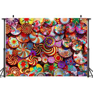 Habesha ตะกร้าถ่ายภาพ7X5ft ลวดลายดอกไม้เอธิโอเปียแบบดั้งเดิมฉากหลังถ่ายภาพตะกร้าสีสันสดใสพื้นหลังศิลปะติดผนัง - Product Image 6
