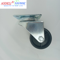 Multi Specification Universal Antistatic Plomb Casters Double Wheel TPR Wheel Twin Wheel Furniture Castor