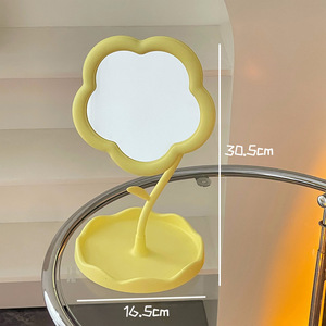 Putri cermin rias untuk dekorasi rumah pelajar Desktop bunga cermin rias fitur berputar meja rias dinding gantung - Product Image 6