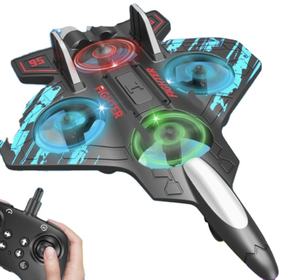 높은 내추락성 폼 중력 글라이더 4축 항공기 세트, 원격 제어 특수 효과 현란한 조명 충전기 포함 - Product Image 2