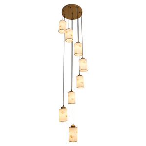 Staircase Chandelier Led Modern Minimalist Multi Head Pendant <b>Light</b> For Home Living Room Villa Interior <b>Lighting</b> - Product Image 4