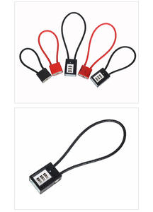 Bloqueo de gatillo de arma de fuego de alta seguridad, bloqueo de <span class=keywords><strong>cable</strong></span> de pistola, clave de desbloqueo o dígitos combinados - Product Image 5