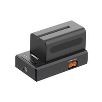 NP-F01 multifonctionnel PD QC chargeur rapide pour Sony NP-F chargeur de batterie USB-A USB-C D-TAP sortie avec voyant d'alimentation