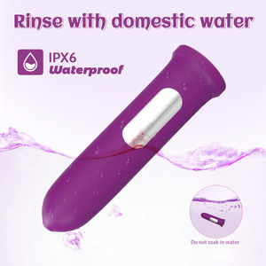 USB-Aufladbarer 10-Geschwindigkeiten-Vibrator für G-Punkt-<span class=keywords><strong>Stimulation</strong></span>, Lilo Lila, Kompakter <span class=keywords><strong>Bullet</strong></span>-Vibrator für Mädchen - Product Image 5