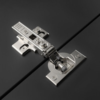 Charnière automatique 3D hydraulique à fermeur progressif pour cadre carré en acier, personnalisable, pour portes de meubles, armoires de cuisine et placards