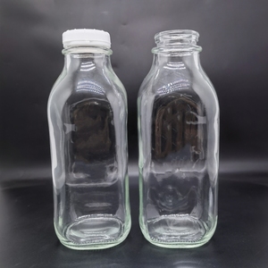 32 ออนซ์ ขวดแก้วใสทรงเหลี่ยมขนาด 1000 มล. <span class=keywords><strong>1</strong></span> ลิตร พร้อมฝาพลาสติกสีขาวแบบล็อคป้องกันการแกะขนาด 48 มม. รุ่น 48-Snap - Product Image 3