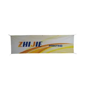 Exterior wall advertising road sign polyester fabric banner printing background fabric for outdoor indoor promotional use