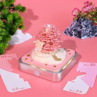 Bloc-notes en papier 3D Sakura Treehouse, sculpture en papier, bloc-notes adhésif, calendrier de table de Noël 3D personnalisé pour 2027