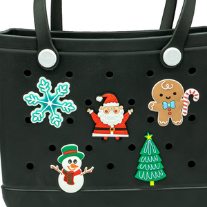 2026 fourre-tout plage nouvel an breloques Pvc grande grande <span class=keywords><strong>taille</strong></span> arbre de noël citrouilles de neige Halloween breloques en caoutchouc pour sacs de plage - Product Image 3