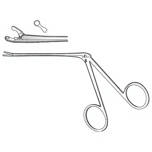 Ear Polypus Forceps 14 cm 5-1/2 Inch Length 2 mm Diameter Precision ENT Surgical Instrument <b>for</b> Ear Polyp <b>Removal</b> - Product Image 1