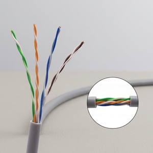 Cable UTP Categoría 5e, 100% Cobre, Ethernet, 4 Pares Trenzados, Interior, 100MHz, Cable de Red para Router, Switch, Conexión de <span class=keywords><strong>Internet</strong></span> Rápida - Product Image 1