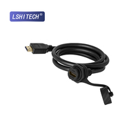 LSHITECH IP67 Wasserdichtes HD2.0 Verlängerungskabel mit Klappverschluss, 4K60Hz HD-Video für Wohnmobile, Boote, LKWs & Industriedisplays
