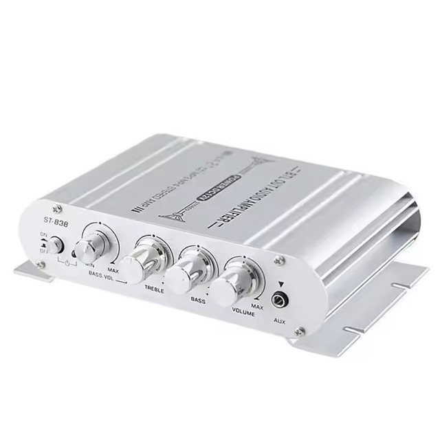 Hi-Fi Power Amplifier Channel 2.1 Subwoofer Stereo Audio Player Car Motorcycle Home Power Amplifier Amp 20W+20W