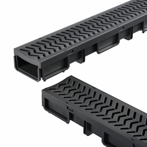 รางระบายน้ำพลาสติกสำเร็จรูปทรงตัวยูพร้อมฝาปิดแบบเปลี่ยนได้ - Product Image 5