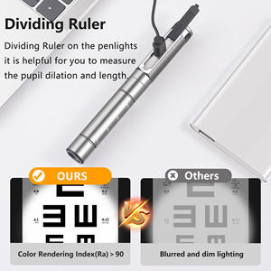 Stylo médical pour médecin, lampe torche <span class=keywords><strong>LED</strong></span>, lumière blanche et jaune, examen professionnel du nez, de la gorge, des oreilles, des yeux, ORL, <span class=keywords><strong>petite</strong></span> lampe torche pour infirmière - Product Image 2