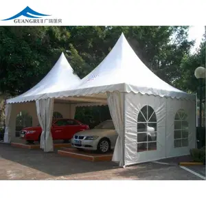 Manufacturers' Luxury 10x10 Aluminum Alloy Outdoor Gazebo Rain Cover Pagoda Tent For Commercial Wedding Events Trade Show Tents