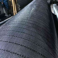 Tapis de drainage en géogrille 3D populaire, largeur du rouleau 2m-2.5m, pour le drainage de la base de la route, géotextile avec anneaux