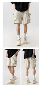 ชุดใส่เล่นกีฬาเอวสูงมีกระเป๋าระบายความร้อนได้หลายกระเป๋าเอวสูงระบายอากาศได้สำหรับฤดูร้อน - Product Image 5