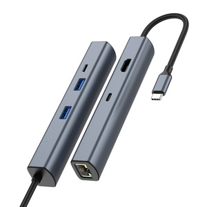 ฮับ <span class=keywords><strong>USB</strong></span> C 6-in-1 ขยายพอร์ต <span class=keywords><strong>USB</strong></span> C PD พร้อมพอร์ต Ethernet รองรับกำลังไฟ 65W, ความละเอียด 4K HD, พอร์ต Ethernet 1Gbps และพอร์ตข้อมูล <span class=keywords><strong>USB</strong></span> 3.0 จำนวน 2 พอร์ต - Product Image 5