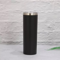 Gobelets isothermes en acier inoxydable écologiques de 20 oz pour paille avec couvercle personnalisé, logo par sublimation, blancs en gros pour un usage domestique