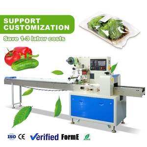 Machine d'emballage automatique multifonctionnelle pour fruits et légumes, machine d'emballage en sachet coussin, machine d'emballage en flux continu - Product Image 1