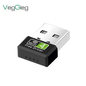 Veggieg Adaptador Wifi USB de Longo Alcance 300 Mbps Mini USB Adaptador Wifi Sem Fio Cartões De Rede Para Computador Desktop/Laptop