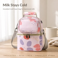 Sac isotherme pour lait maternel personnalisé OEM ODM sous marque privée en tissu Oxford avec doublure PEVA, sac à bandoulière pour maman, vente en gros